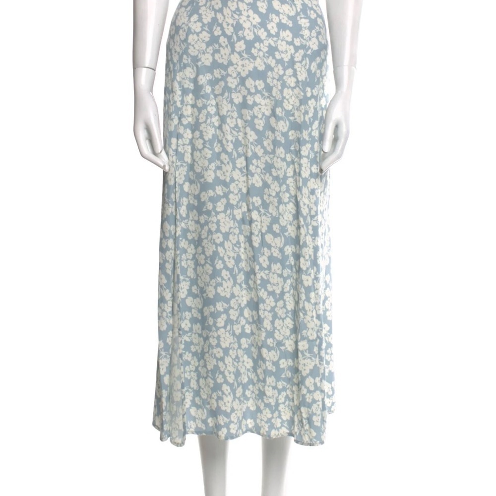 💓NWOT Reformation Zoe Skirt Sofie floral blue white size 2💓 - Picture 6 of 6